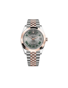 Rolex Datejust 41 Rose Gold & Stainless Steel Slate/Green Dial Jubilee 126301 430039