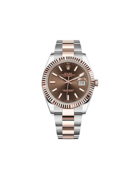 Rolex Datejust 41 Rose Gold & Stainless Steel Chocolate Dial 126331 430040