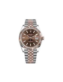 Rolex Datejust 41 Rose Gold & Stainless Steel Chocolate Dial Jubilee 126331 430041