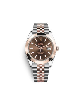 Rolex Datejust 41 Rose Gold & Stainless Steel Chocolate Dial 126301 430042