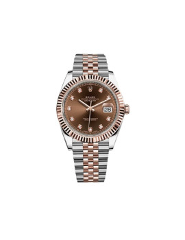 Rolex Datejust 41 Rose Gold & Stainless Steel Chocolate Diamond Dial Jubilee 126331 430044