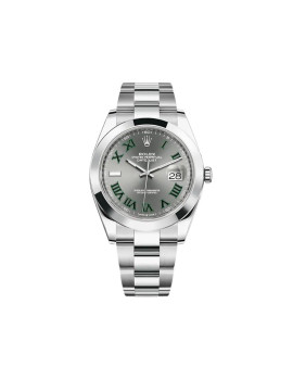 Rolex Datejust 41 Stainless Steel Slate/Green Dial 126300 430049