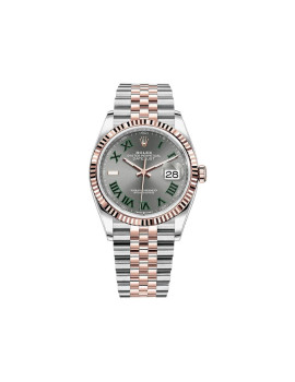 Rolex Datejust 36 Rose Gold & Stainless Steel Slate 'Wimbledon' Dial 126231 430016