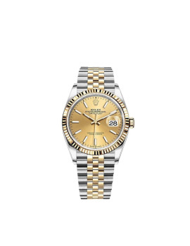 Rolex Datejust 36 Yellow Gold & Stainless Steel Champagne Dial Jubilee 126233 430029