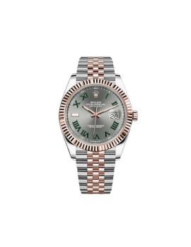 Rolex Datejust 41 Rose Gold & Stainless Steel Slate/Green Dial Jubilee 126331 430034